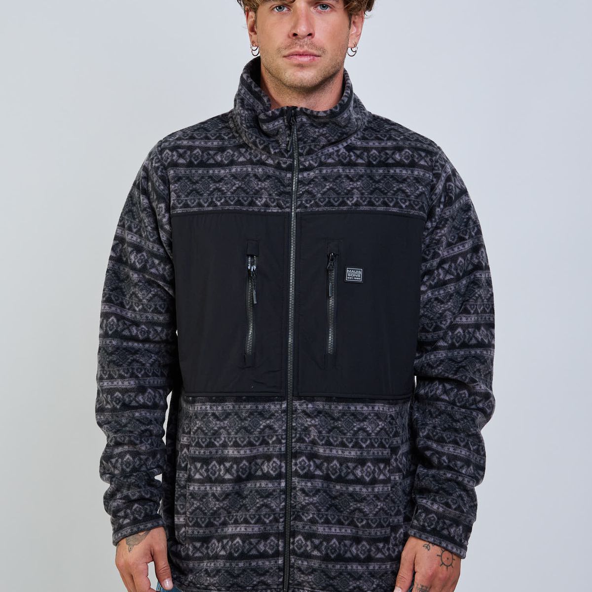 MAUI AND SONS - Poleron Polar Andes Spirit Multicolor Hombre Maui And Sons