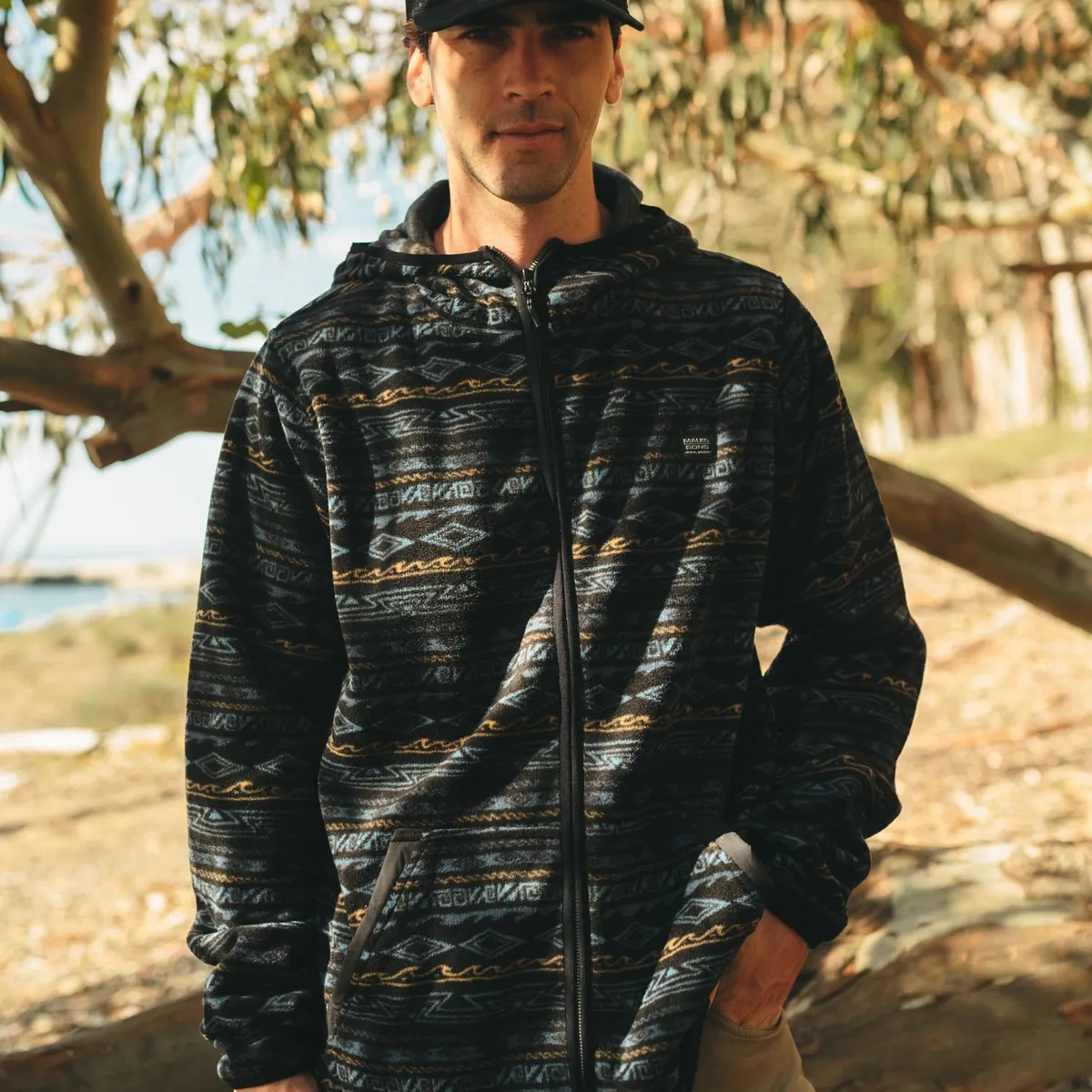 MAUI AND SONS - Poleron Polar Ethnic Ocean Multicolor Hombre Maui And Sons