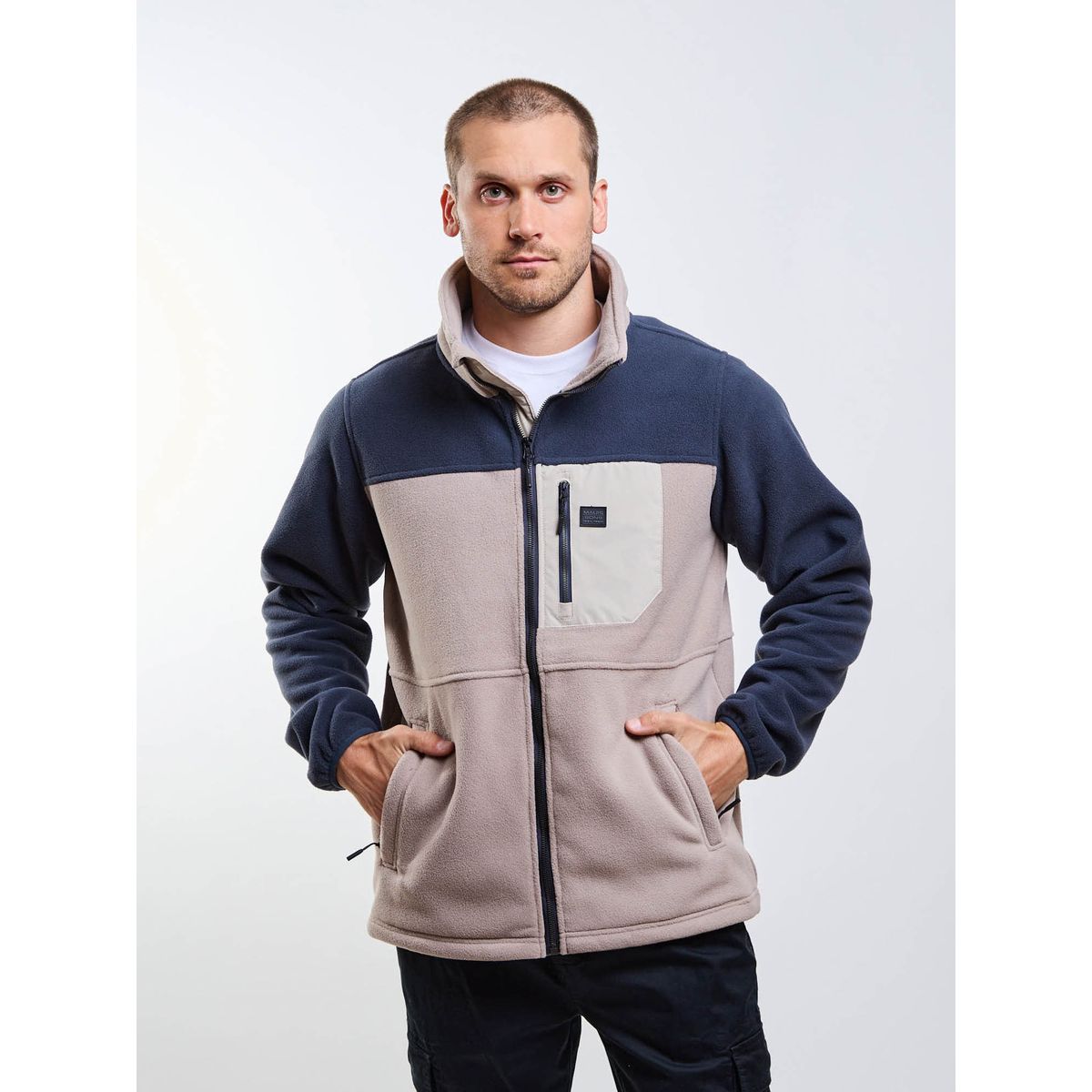 MAUI AND SONS - Poleron Polar Sandstorm Beige Hombre Maui And Sons