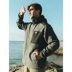 MAUI AND SONS - Poleron Polar Flareo Gris Hombre