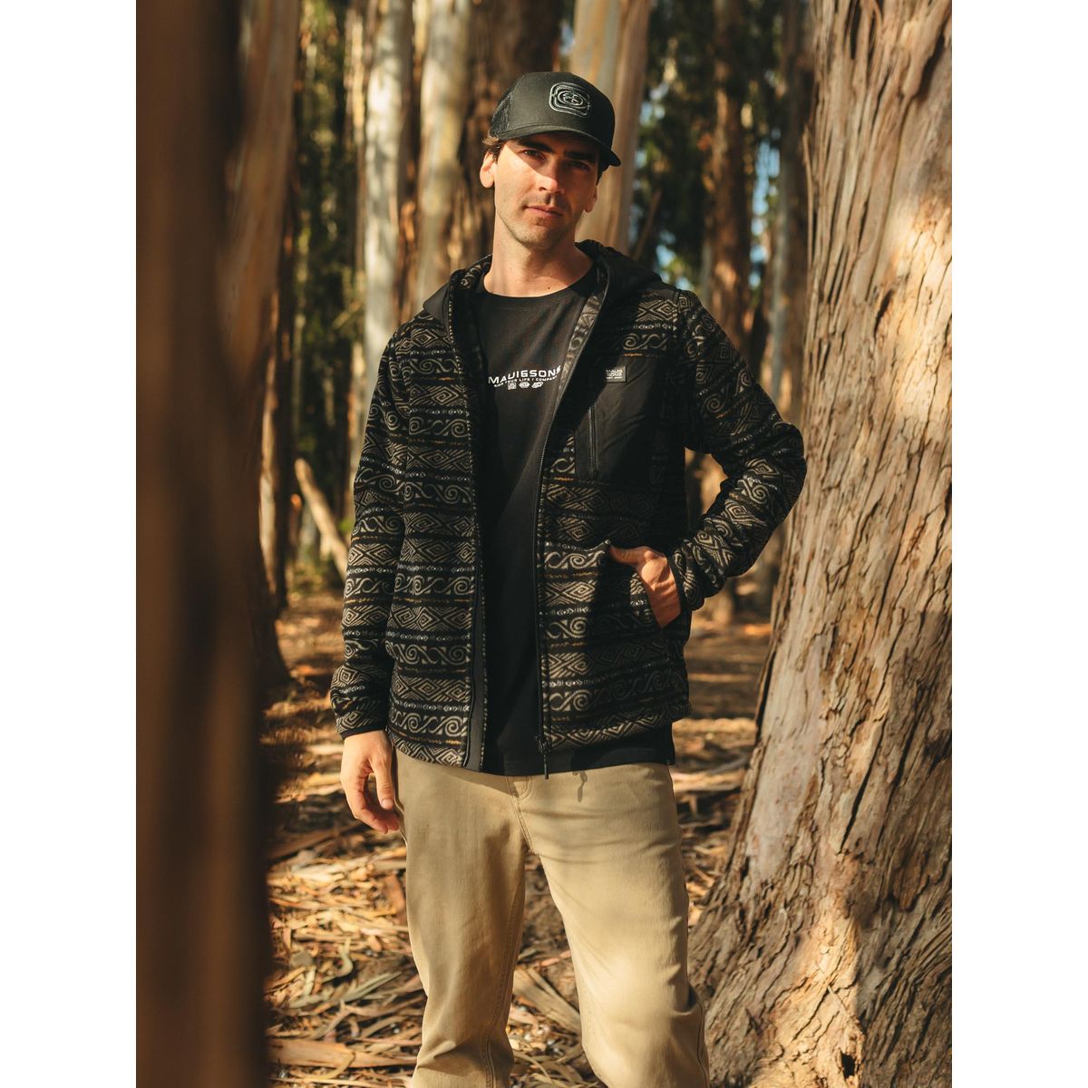 MAUI AND SONS - Poleron Polar Andean Multicolor Hombre Maui And Sons
