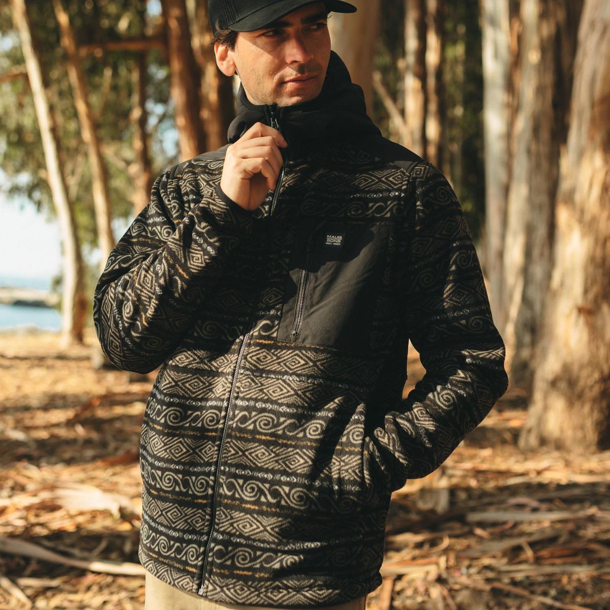 MAUI AND SONS - Poleron Polar Andean Multicolor Hombre Maui And Sons