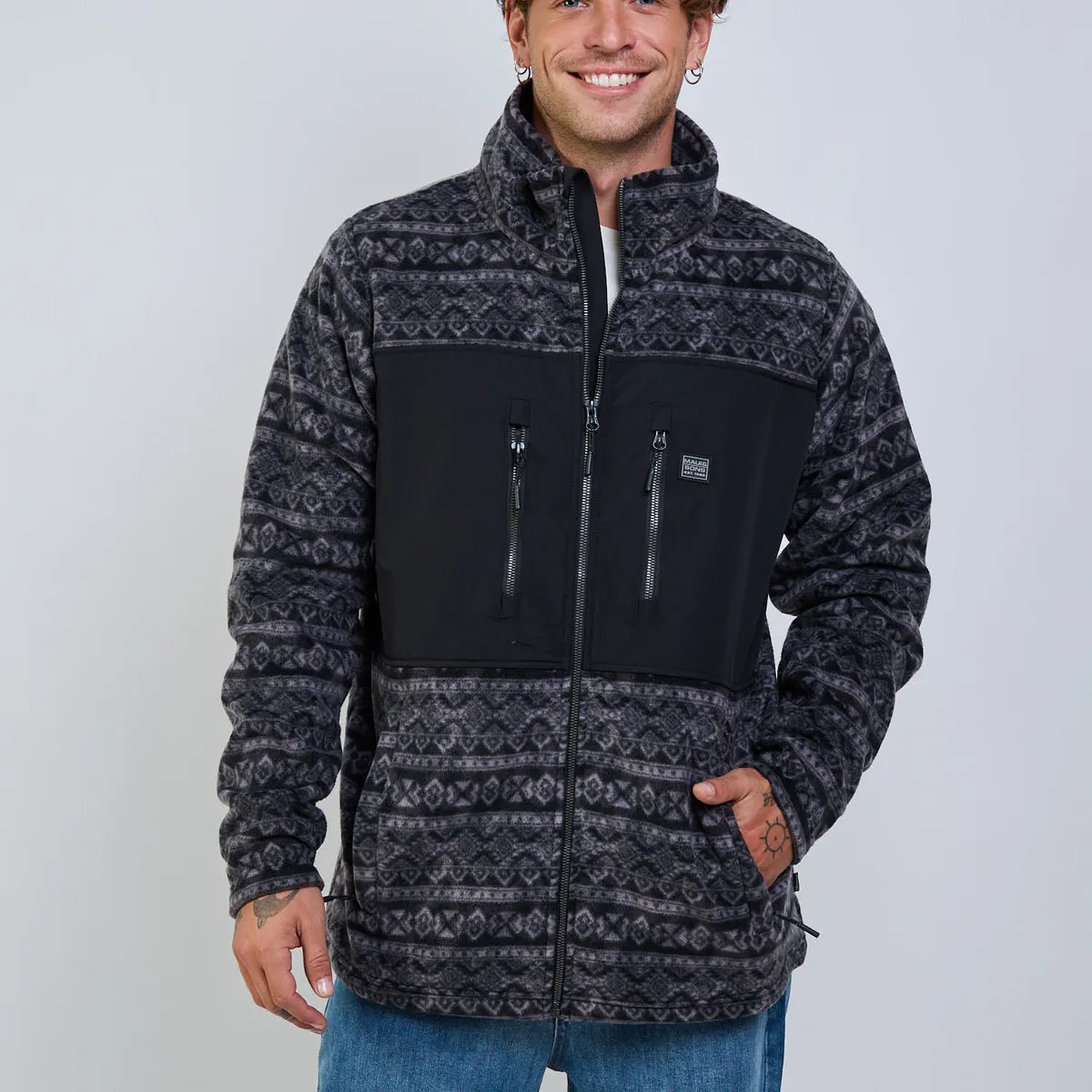 MAUI AND SONS - Poleron Polar Andes Spirit Multicolor Hombre Maui And Sons