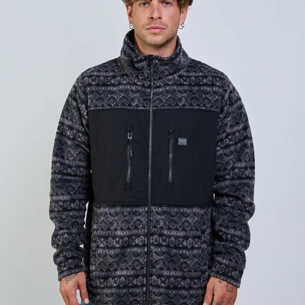 MAUI AND SONS - Poleron Polar Andes Spirit Multicolor Hombre Maui And Sons