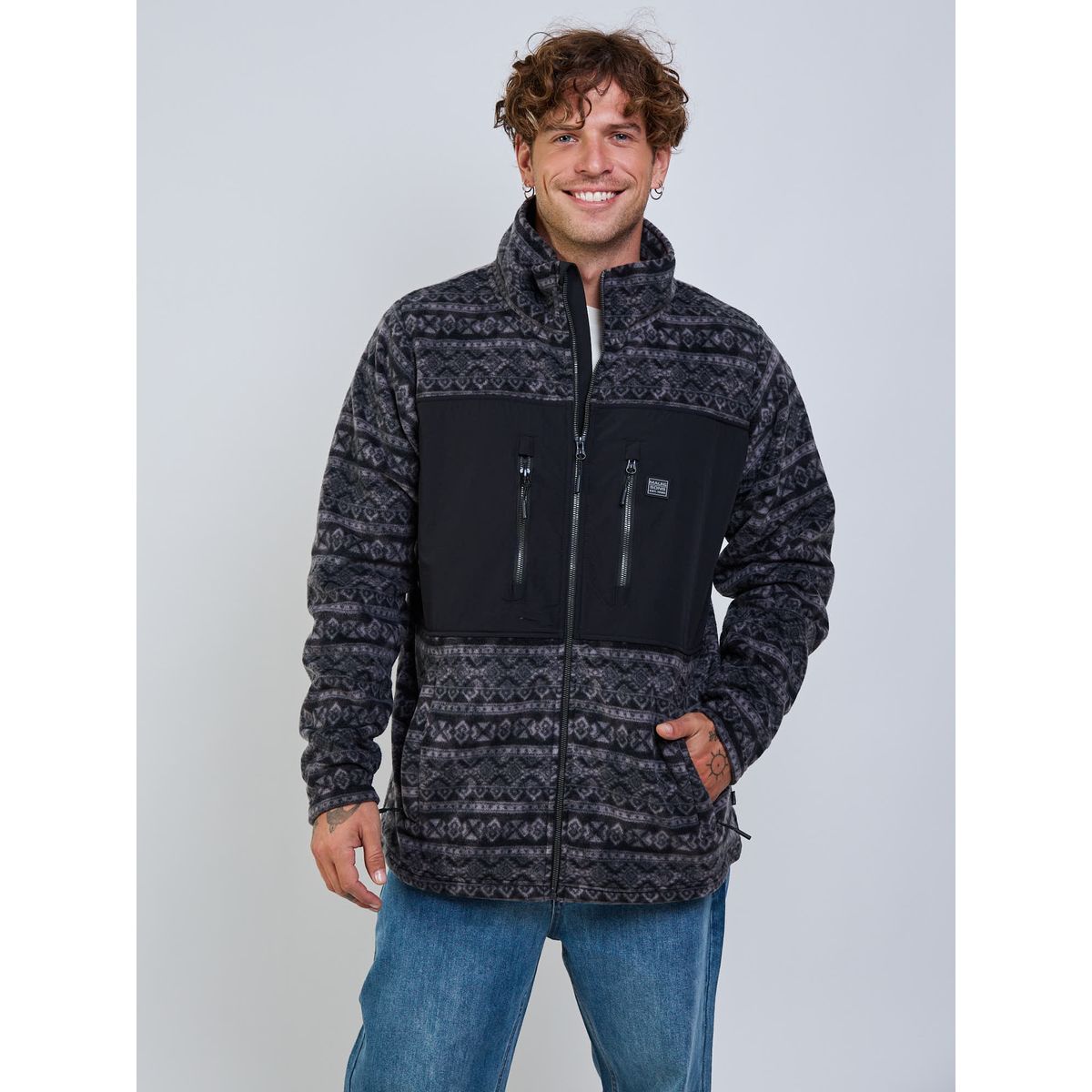 MAUI AND SONS - Poleron Polar Andes Spirit Multicolor Hombre Maui And Sons