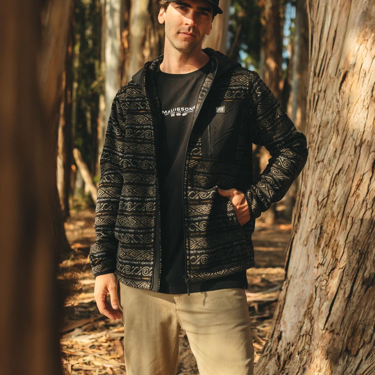 MAUI AND SONS - Poleron Polar Andean Multicolor Hombre Maui And Sons