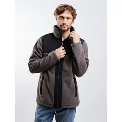 MAUI AND SONS - Poleron Polar Heliox Block Café Hombre