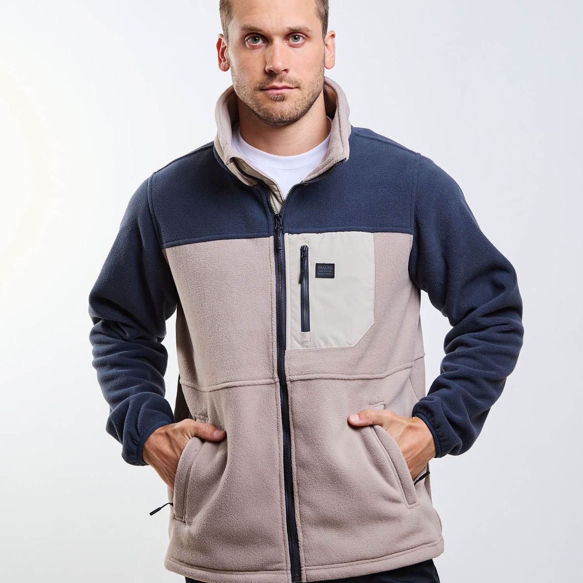 MAUI AND SONS - Poleron Polar Sandstorm Beige Hombre Maui And Sons