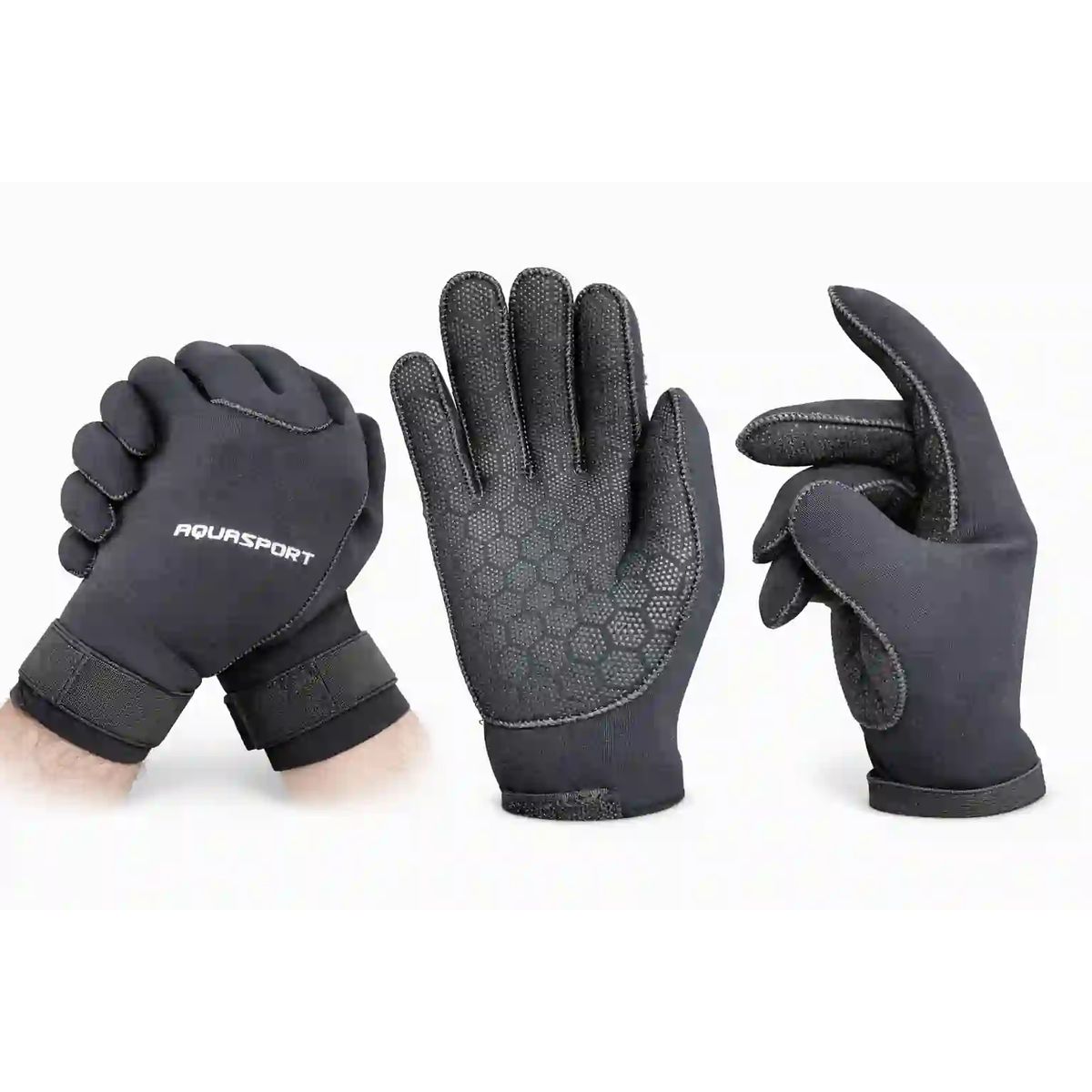 AQUASPORT - Guantes Neopreno Aquasport Flex 5mm Buceo Talla XL