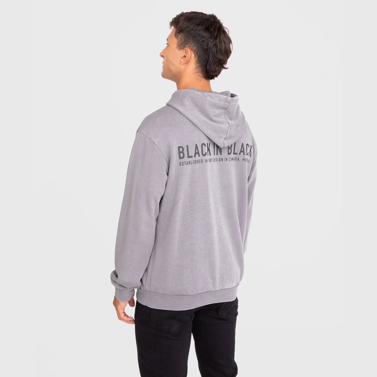 BLACK - Poleron Hoddie Black In Black Gris Black Bubba