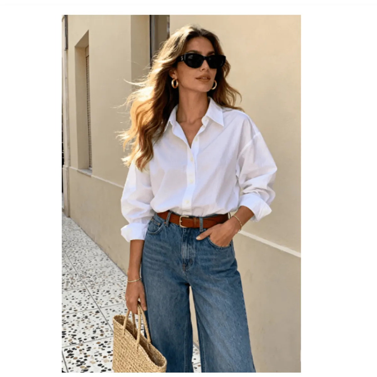 VELVET - Camisa Rayas Amalfi Blanca
