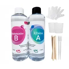 GENERICO - Resina Epóxica Cristal 11 472ml + Accesorios