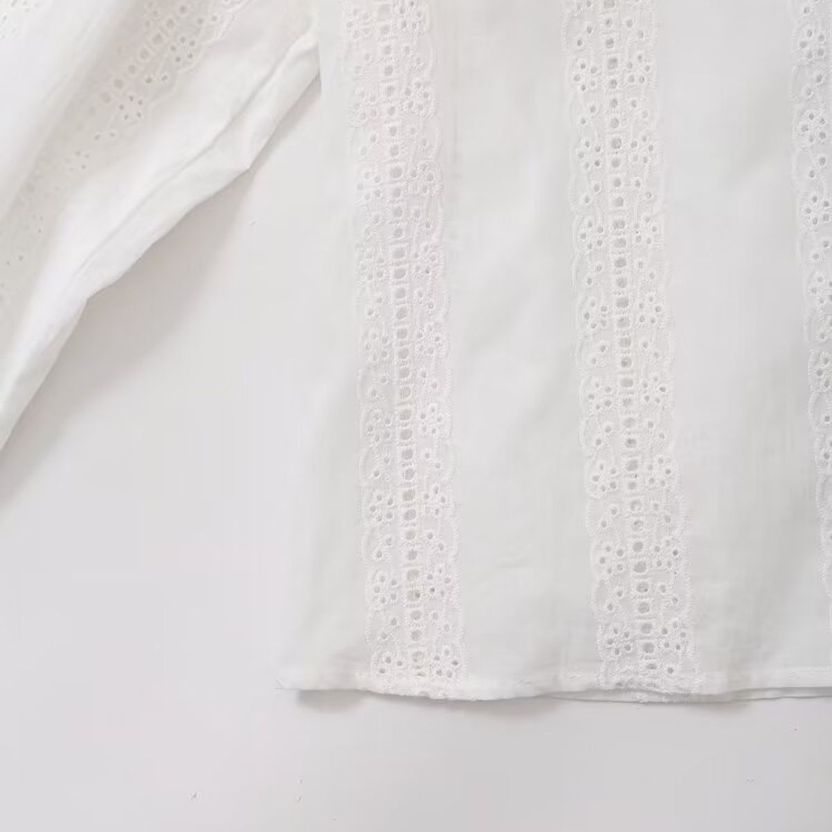VELVET - Camisa Bordado Alba Blanca