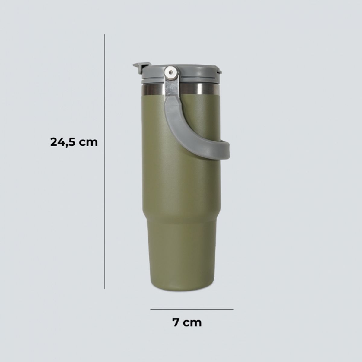 GENERICO - Botella Térmica especial para Trekking Acero Inox 890ml