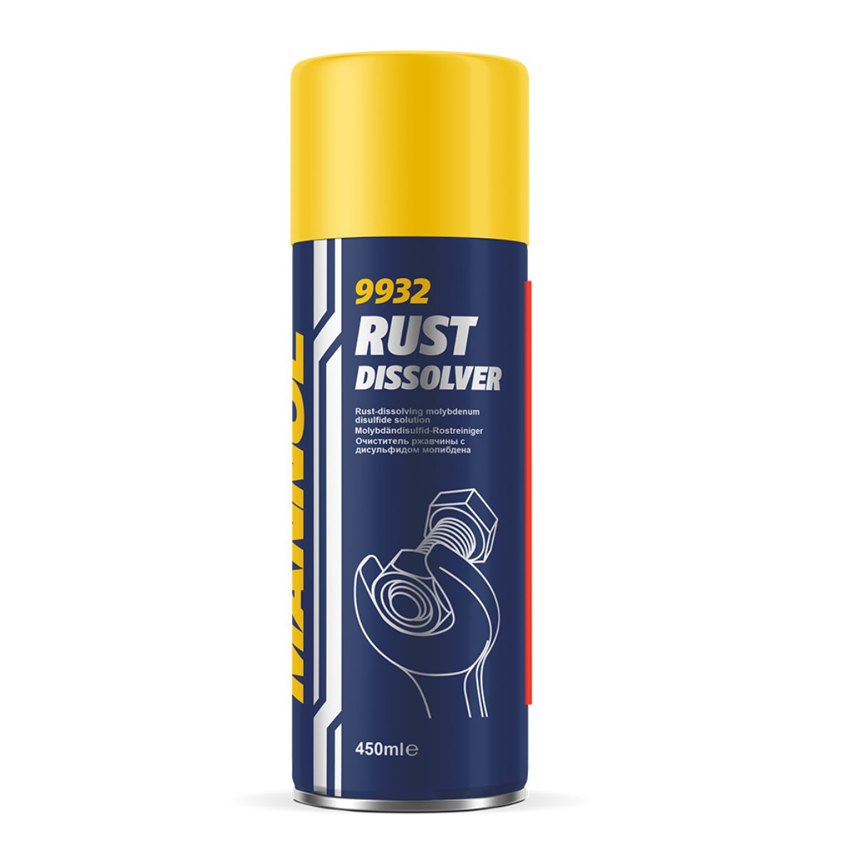 GENERICO - Mannol Rust Dissolver 9932 Eliminador de Óxido Lubricante 450 ml