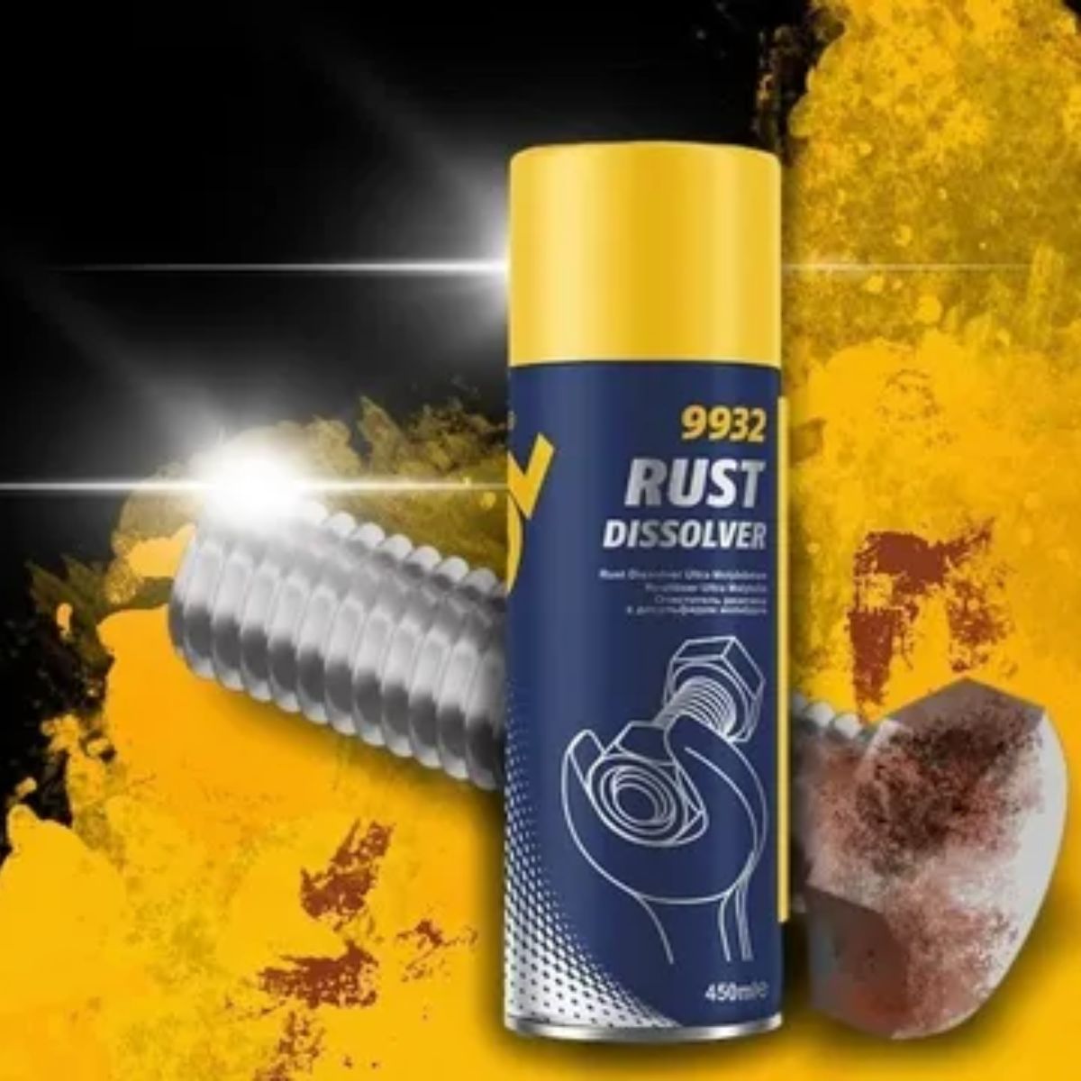 GENERICO - Mannol Rust Dissolver 9932 Eliminador de Óxido Lubricante 450 ml