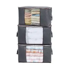 GENERICO - Pack 3 Bolsas Organizador Almacenamiento De Ropa / Mantas
