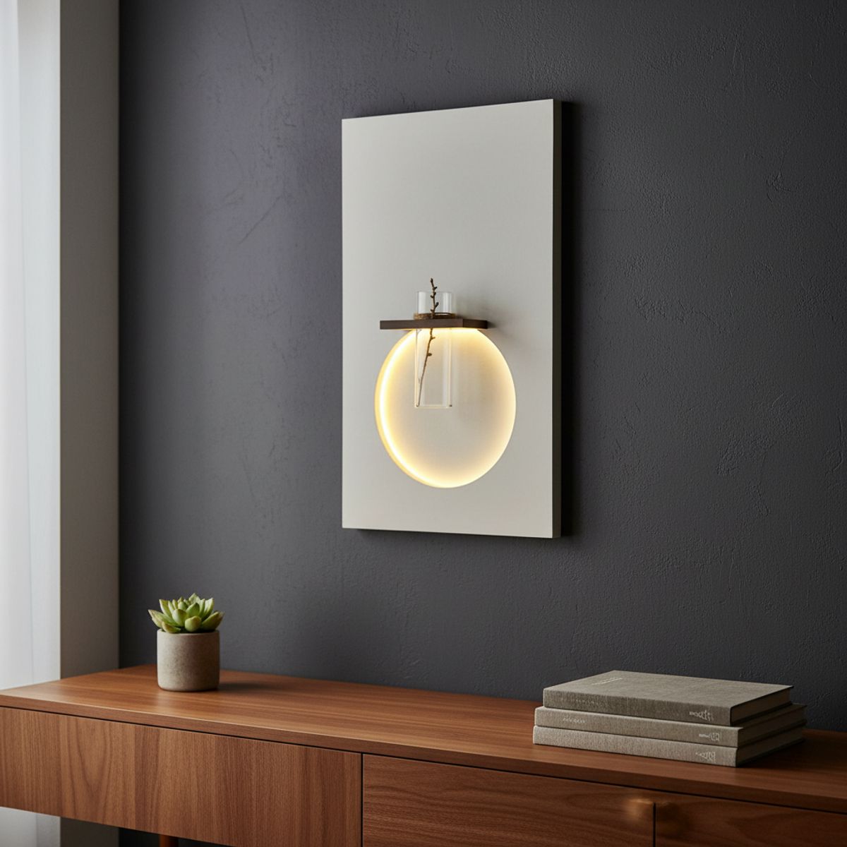 GENERICO - Cuadro Decorativo Moderno con Luz Led