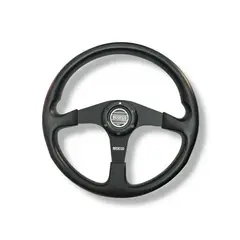 GENERICO - Volante Deportivo 3 Brazos Negro Auto Universal