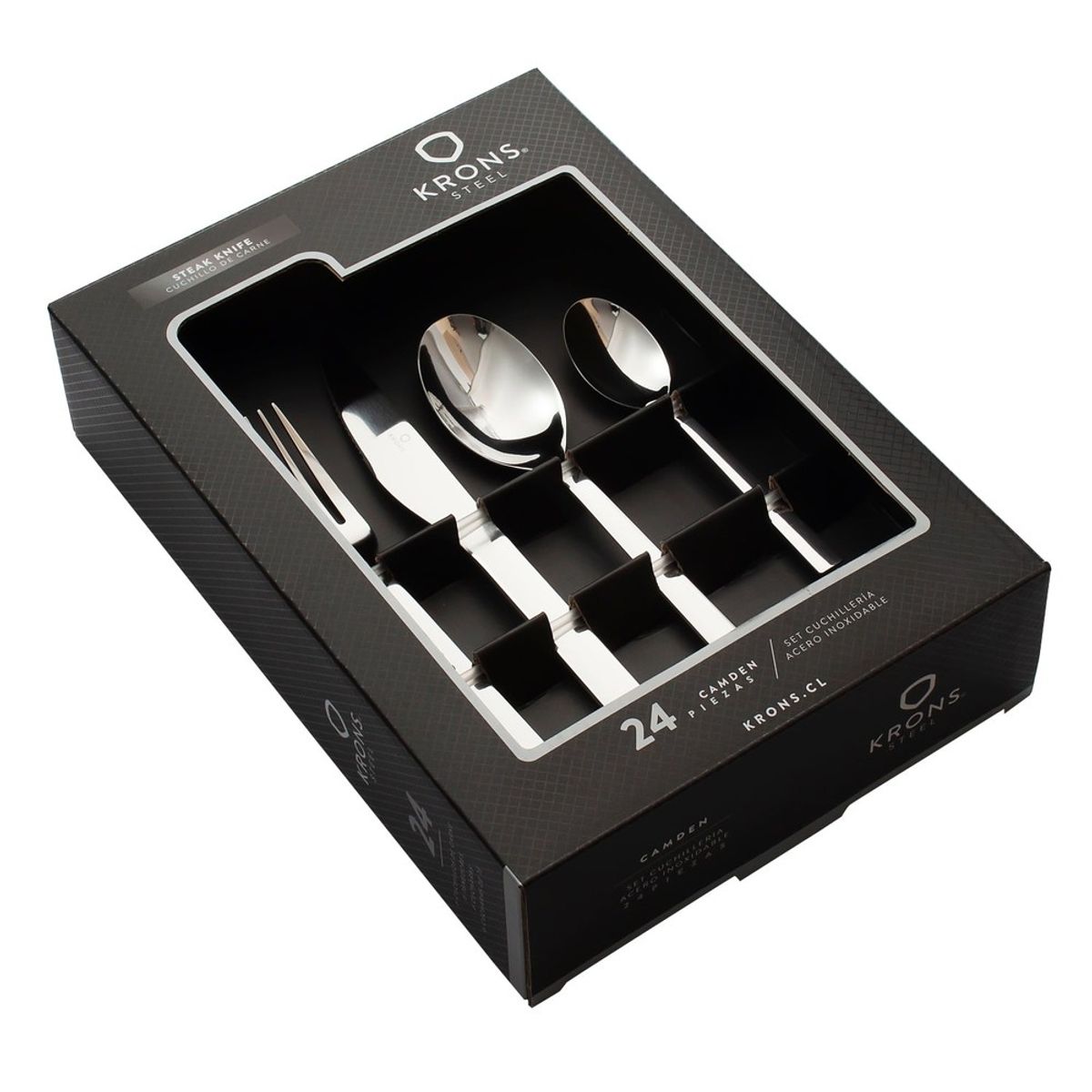 KRONS - Set de Cuchillería Carnes 24 Piezas Camden