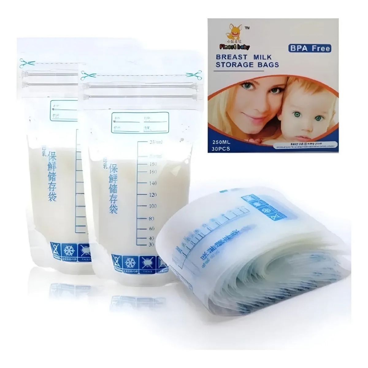 GENERICO - Bolsas Para El Almacenamiento De Leche Materna 30 Unidades