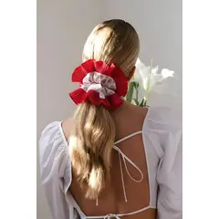 GENERICO - RUMBA SCRUNCHIE COLETA CON VUELO ESTILO PRINT