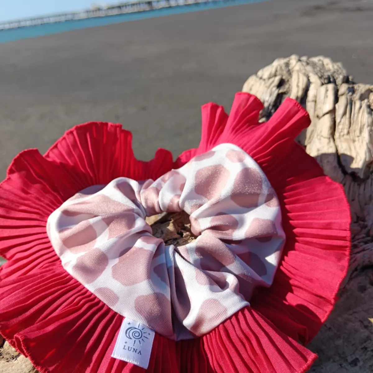 GENERICO - RUMBA  SCRUNCHIE COLETA CON VUELO ESTILO PRINT