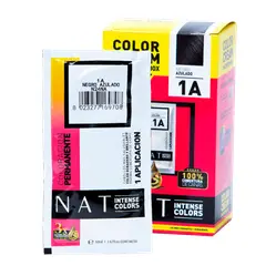 WELLA - Tinte NAT Intense Colors Negro Azulado 1A + Oxidante 20Vol 60ml