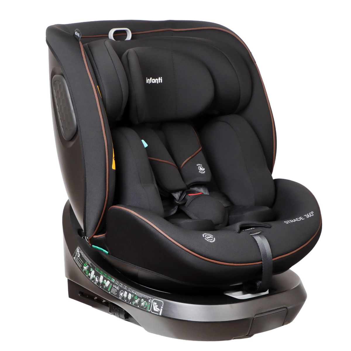 INFANTI - Silla Auto Convertible Strade 360° Black Infanti