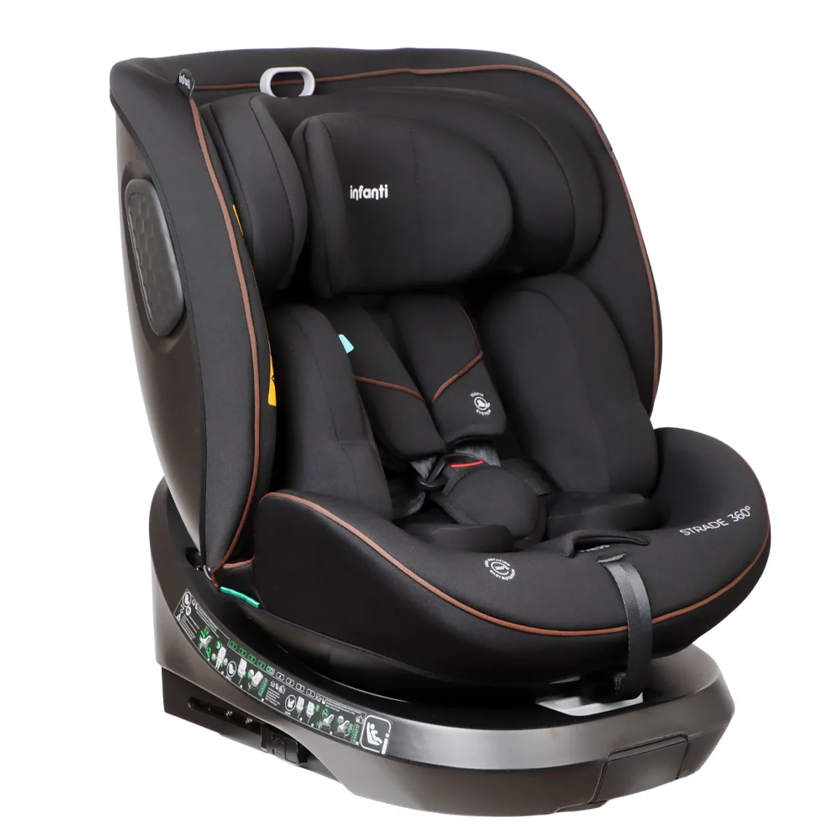INFANTI - Silla Auto Convertible Strade 360° Black Infanti