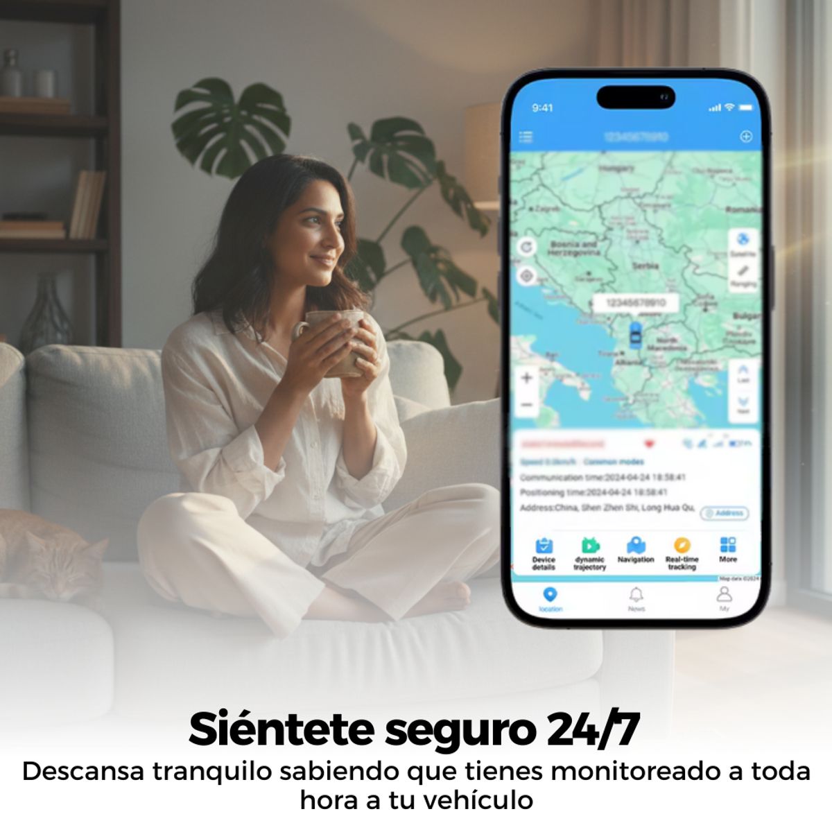 GENERICO - Gps Localizador Auto Inalambrico 4g Rastreador Iman con tarjeta sim