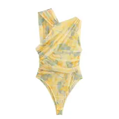 VELVET - Body Asimetrico Martina Animal Print