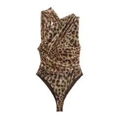 VELVET - Body Asimetrico Martina Animal Print