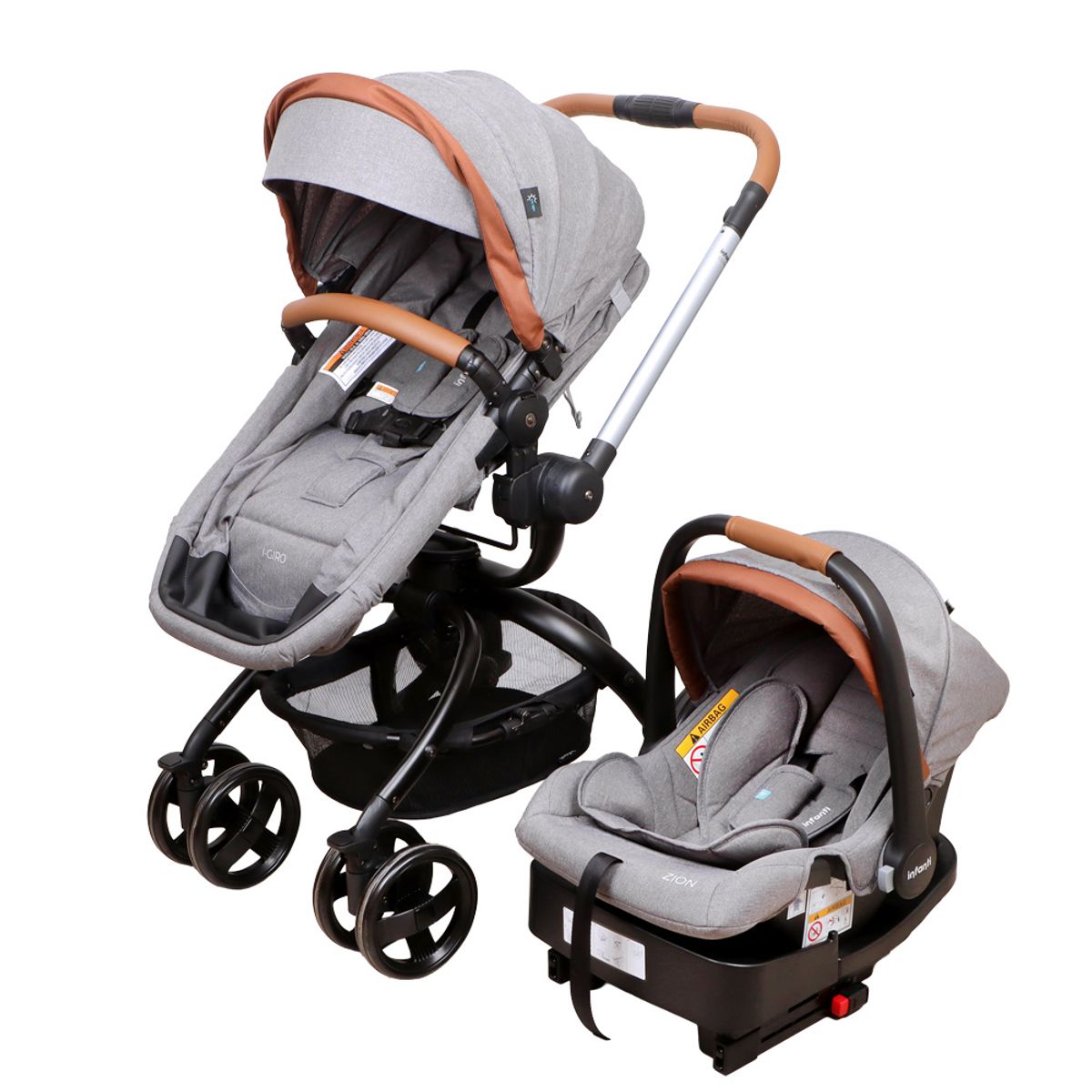 INFANTI - Coche Travel System I-Giro 2G GreySilver Infanti
