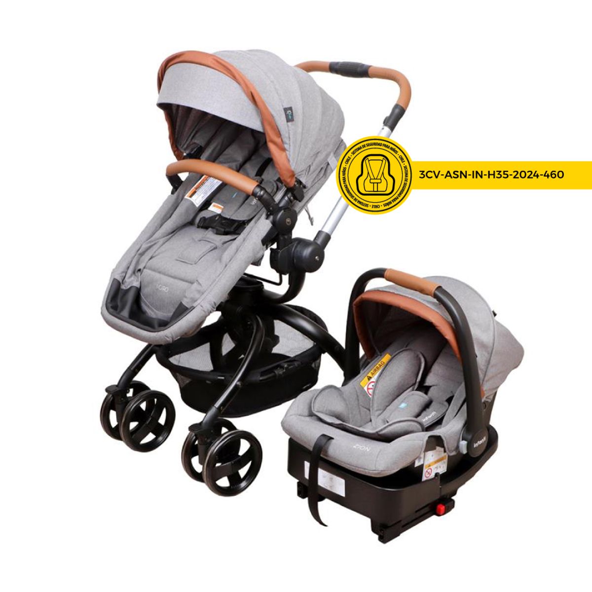 INFANTI - Coche Travel System I-Giro 2G GreySilver Infanti