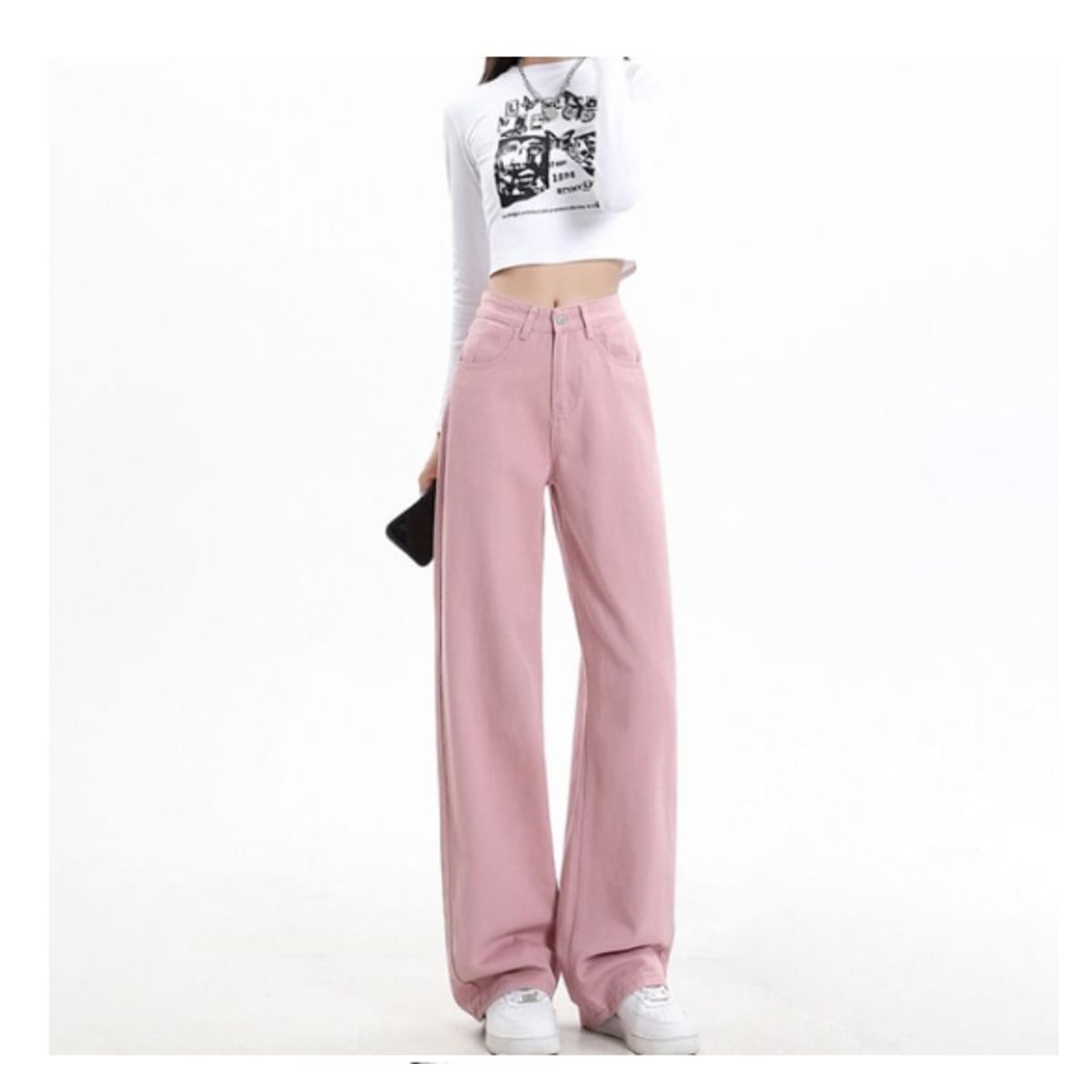 VELVET - Jeans Recto Isadora Rosa