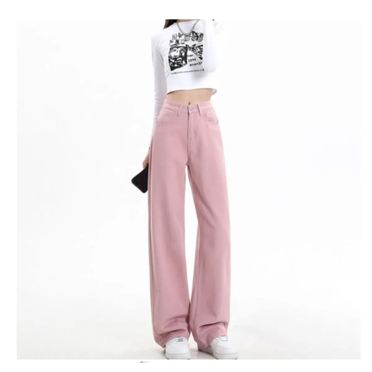 VELVET - Jeans Recto Isadora Rosa