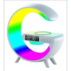 GENERICO - Lámpara De Mesa Inteligente Rgb Bocina Carga Inalámbrica G63