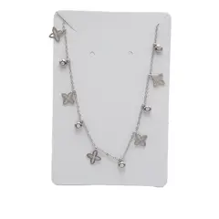 BIJOUTERIA LB20 SPA - Collar Acero Inoxidable Mujer Colgante D16 - Plateado