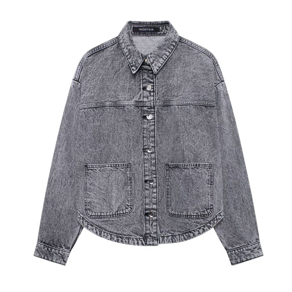 VELVET - Chaqueta Denim Selene Gris