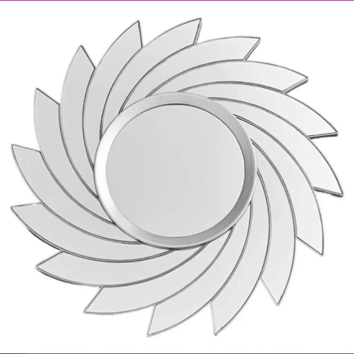 GENERICO - Espejo Decorativo Redondo Estilo Espiral Moderno