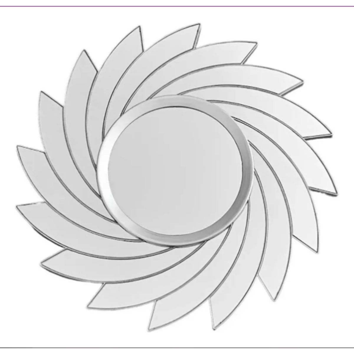 GENERICO - Espejo Decorativo Redondo Estilo Espiral Moderno