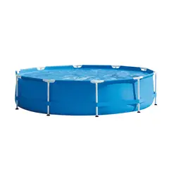 GENERICO - Piscina Circular Estructural 300x76cm Familiar Para Verano Azul