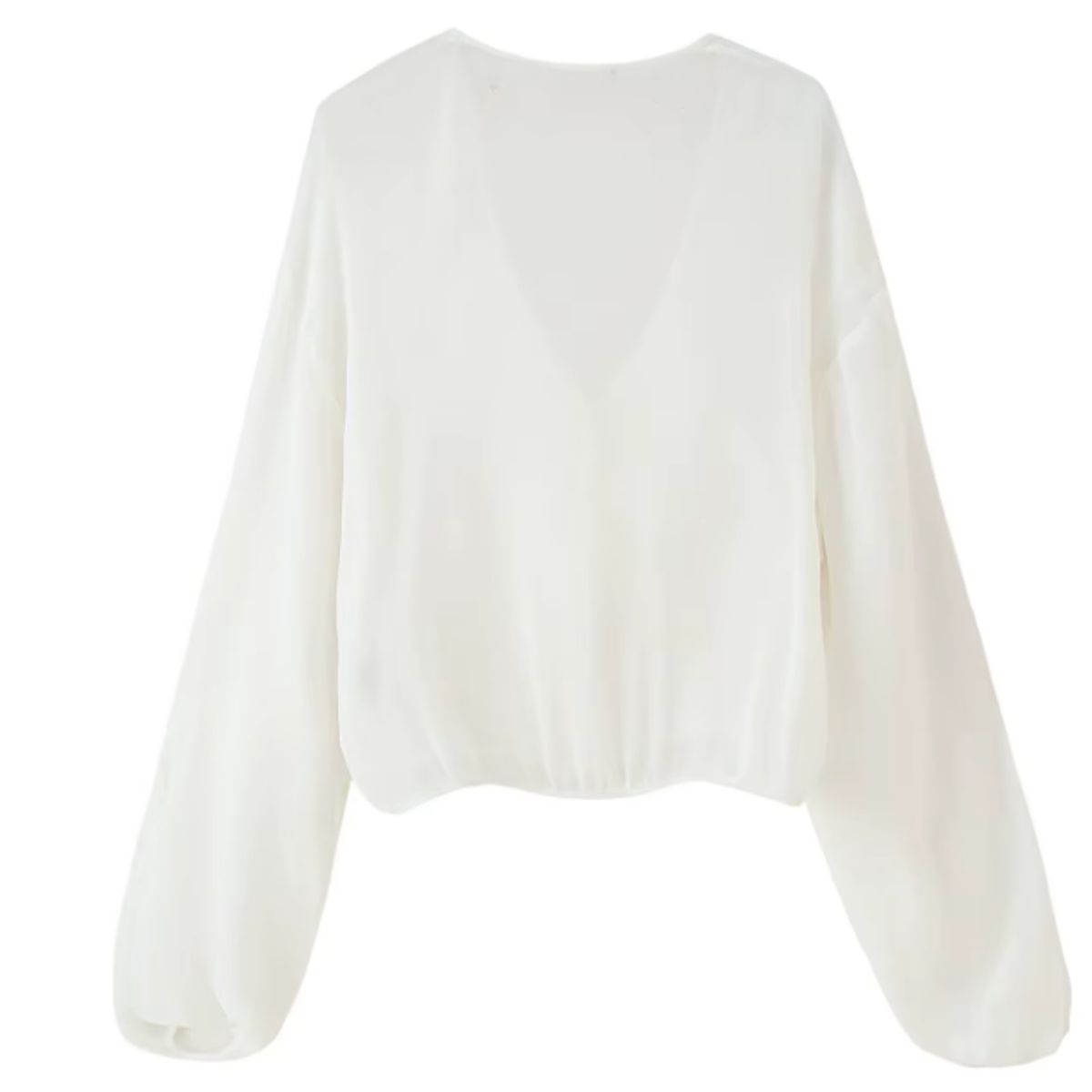 VELVET - Blusa con Volantes Véneta Blanca