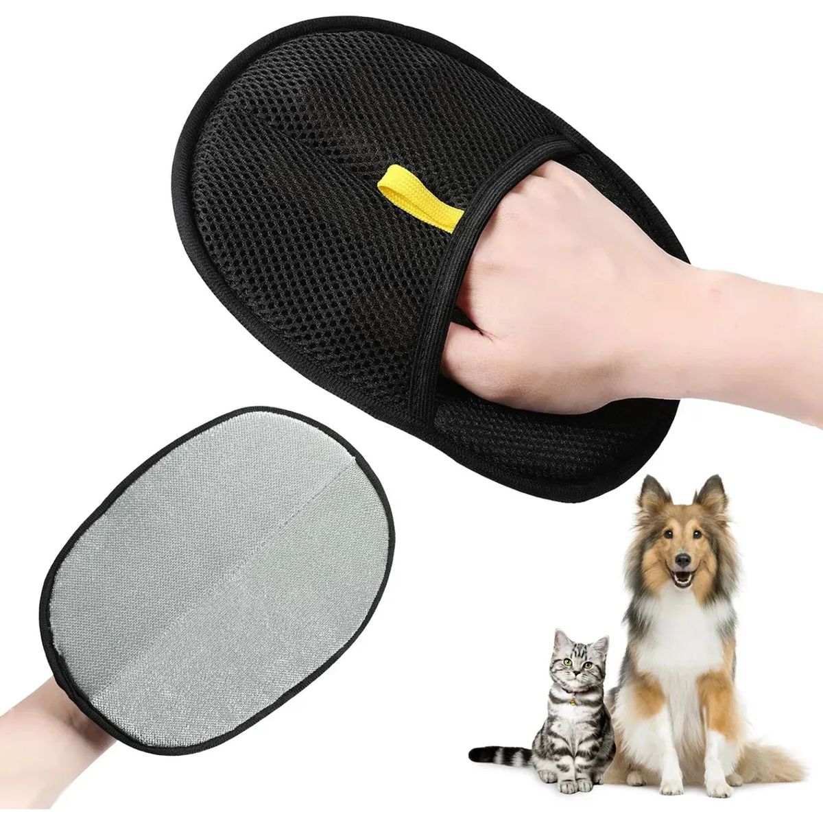 GENERICO - Guantes De Aseo De Doble Cara Para Mascotas Quita Pelos