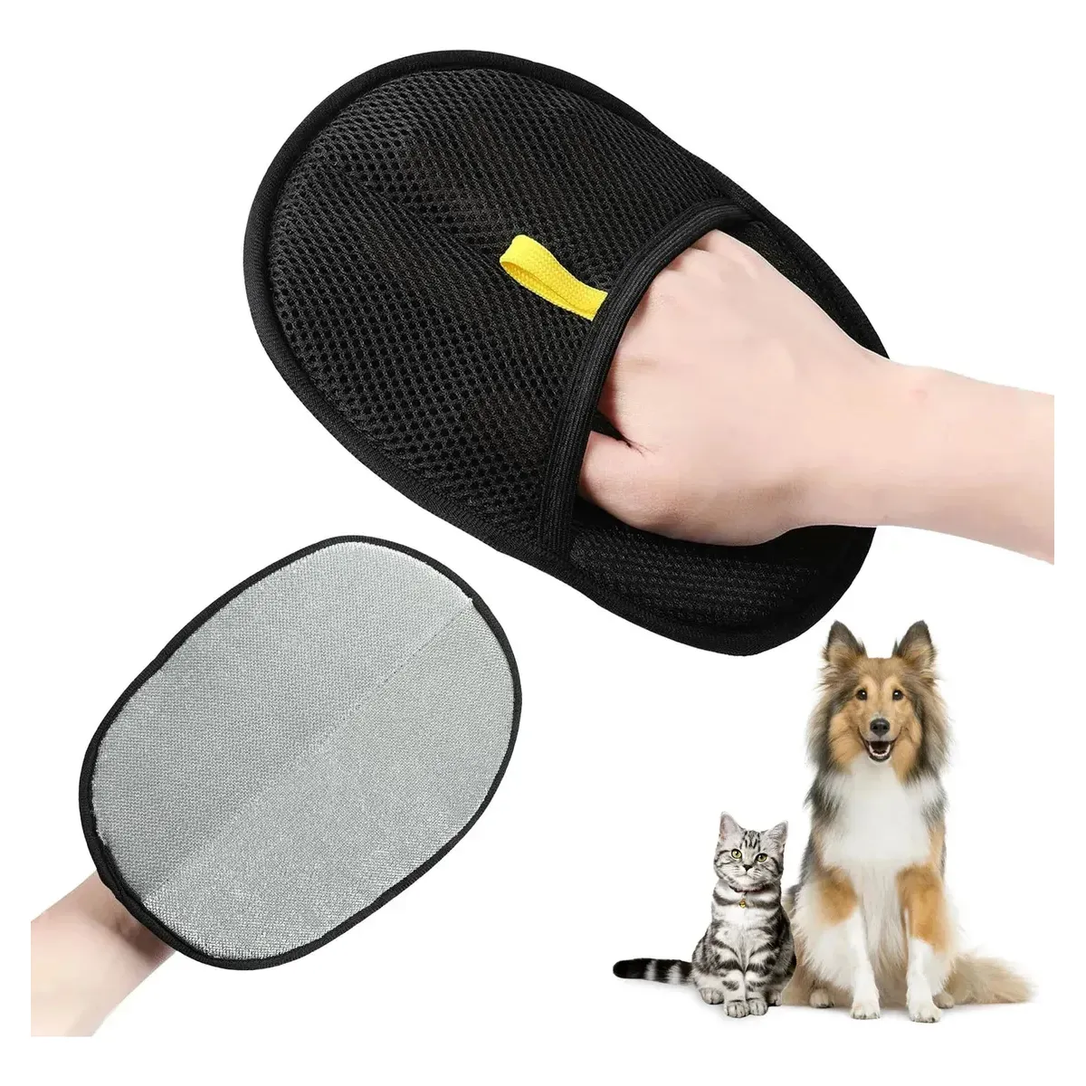 GENERICO - Guantes De Aseo De Doble Cara Para Mascotas Quita Pelos