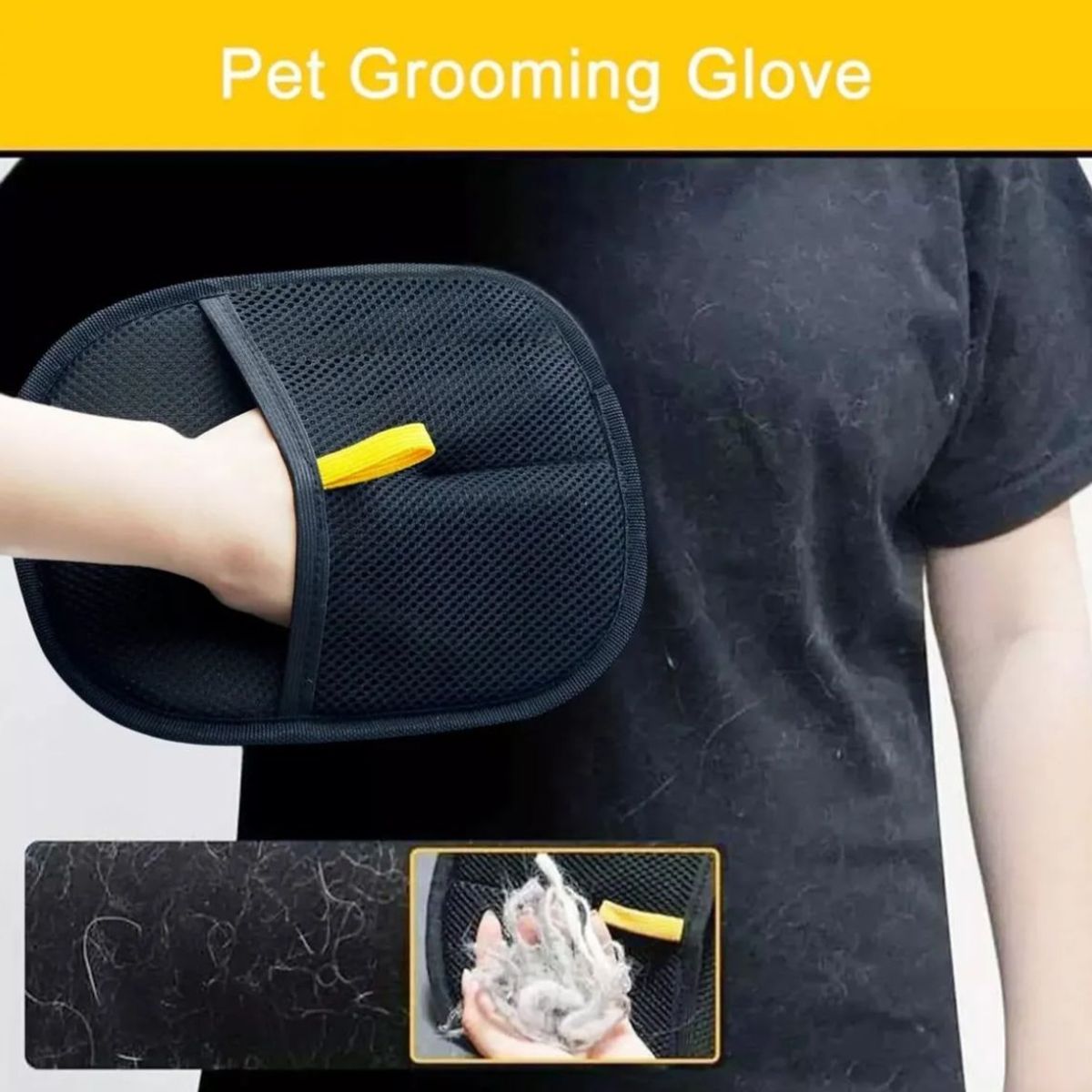 GENERICO - Guantes De Aseo De Doble Cara Para Mascotas Quita Pelos