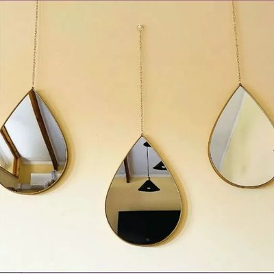 Imagen 2 del producto Set De 3 Espejos De Pared De Lujo Decorativos Gota De Agua