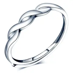 VOUSEZ - Anillo plata 925 ajustable infinito mujer ilusion regalo