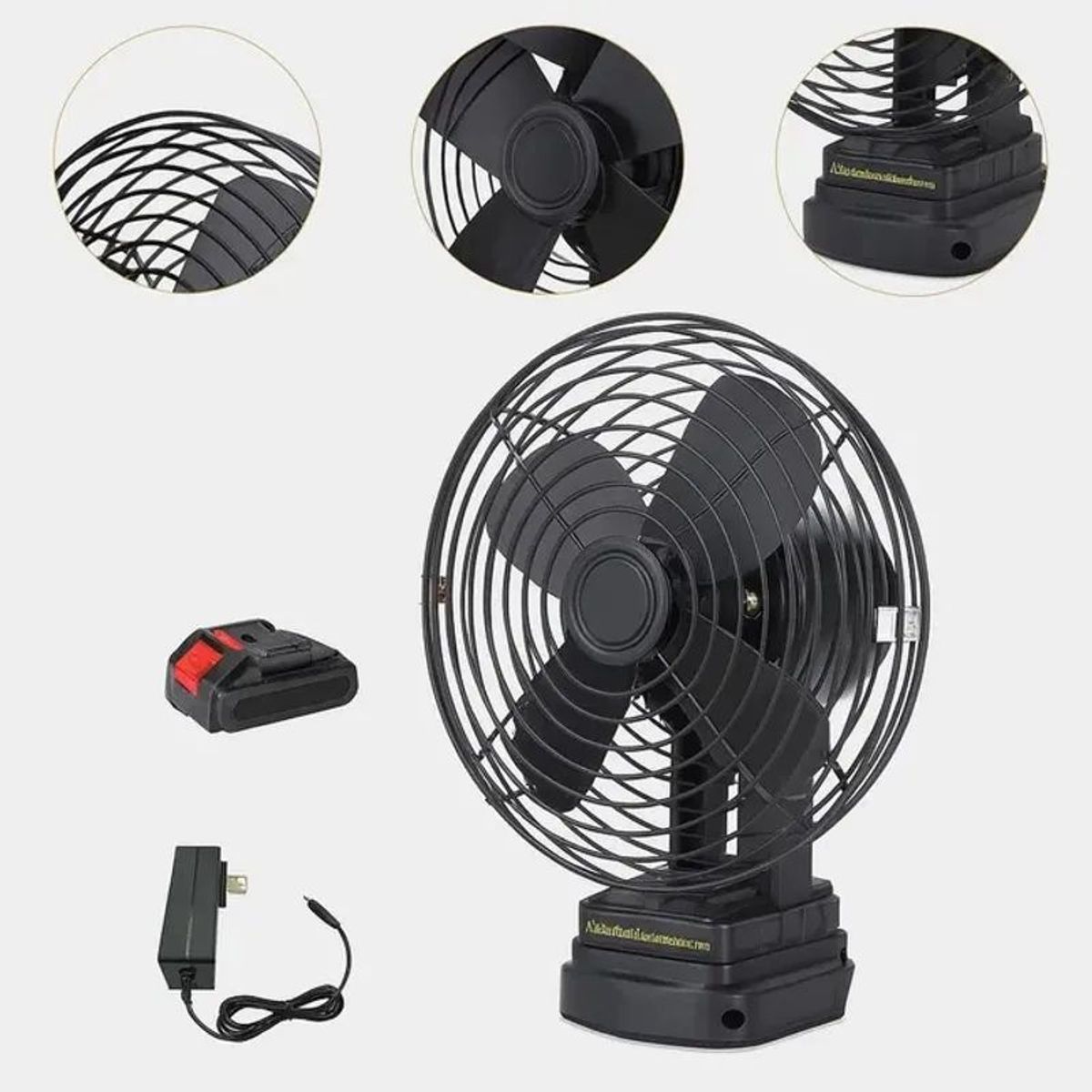 MOVI - VENTILADOR RECARGABLE CON BATERÍA Y PORTÁTIL 5 ASPAS